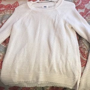 White sweater, size small